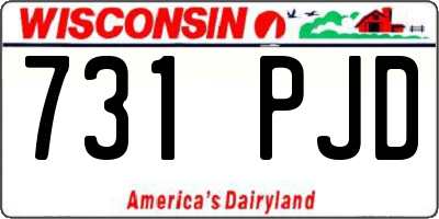 WI license plate 731PJD