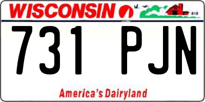 WI license plate 731PJN