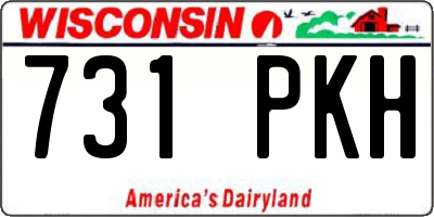 WI license plate 731PKH
