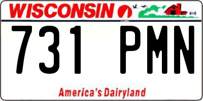 WI license plate 731PMN