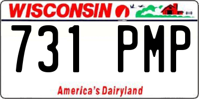 WI license plate 731PMP