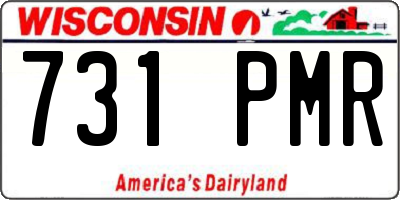 WI license plate 731PMR