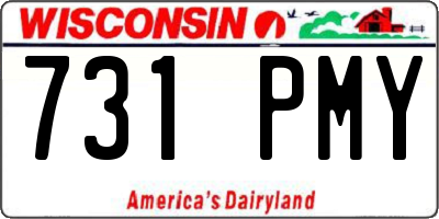 WI license plate 731PMY