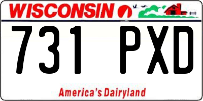 WI license plate 731PXD