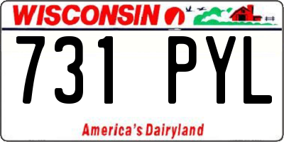 WI license plate 731PYL