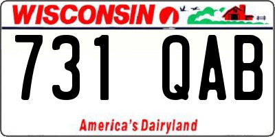 WI license plate 731QAB