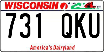 WI license plate 731QKU