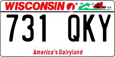 WI license plate 731QKY