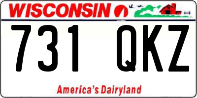 WI license plate 731QKZ