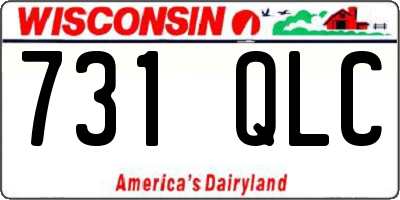 WI license plate 731QLC