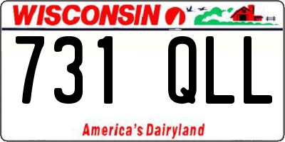 WI license plate 731QLL