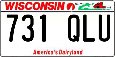 WI license plate 731QLU