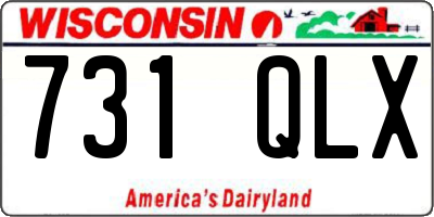 WI license plate 731QLX