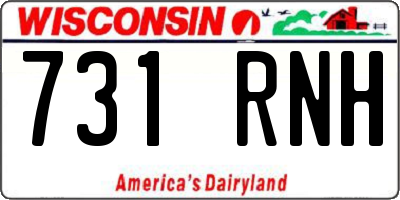 WI license plate 731RNH