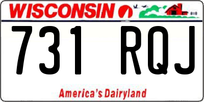 WI license plate 731RQJ