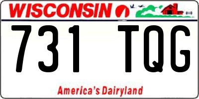 WI license plate 731TQG