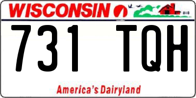 WI license plate 731TQH