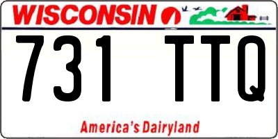 WI license plate 731TTQ