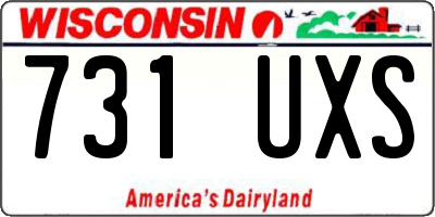 WI license plate 731UXS