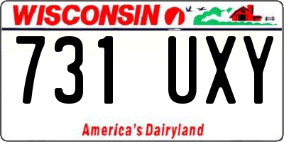 WI license plate 731UXY