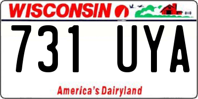 WI license plate 731UYA