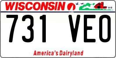 WI license plate 731VEO