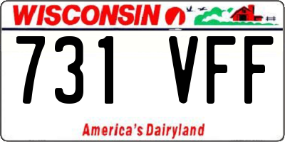 WI license plate 731VFF