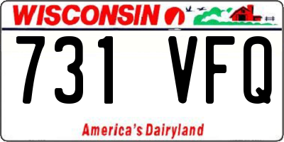 WI license plate 731VFQ