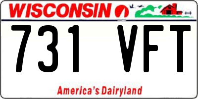 WI license plate 731VFT