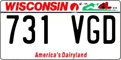 WI license plate 731VGD