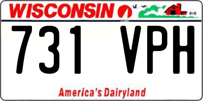 WI license plate 731VPH