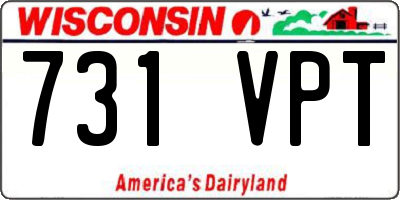 WI license plate 731VPT