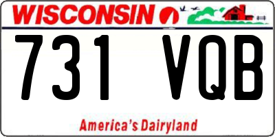 WI license plate 731VQB