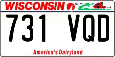 WI license plate 731VQD