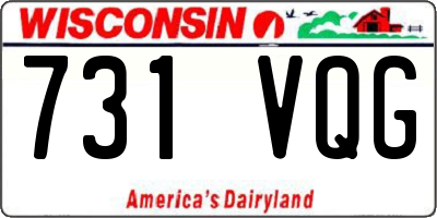 WI license plate 731VQG