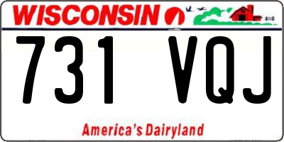 WI license plate 731VQJ