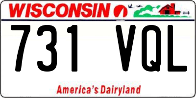WI license plate 731VQL