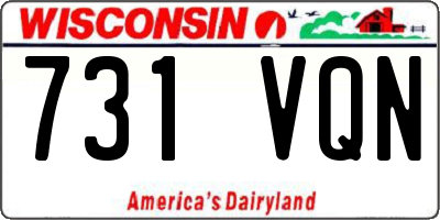 WI license plate 731VQN