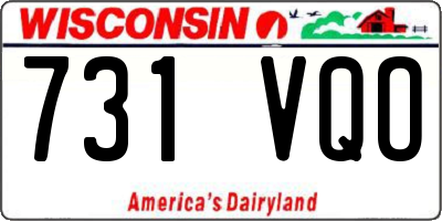 WI license plate 731VQO