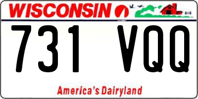 WI license plate 731VQQ