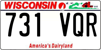 WI license plate 731VQR