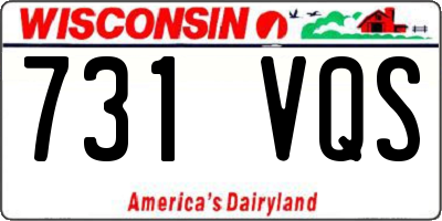 WI license plate 731VQS