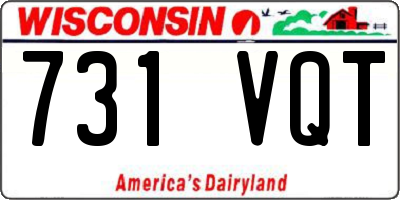 WI license plate 731VQT