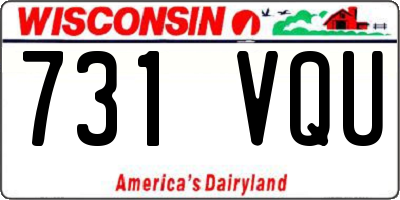 WI license plate 731VQU