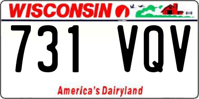 WI license plate 731VQV