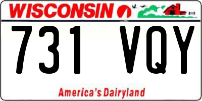 WI license plate 731VQY