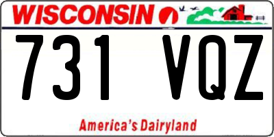 WI license plate 731VQZ