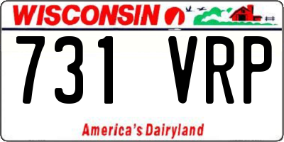 WI license plate 731VRP