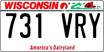 WI license plate 731VRY