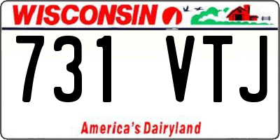 WI license plate 731VTJ